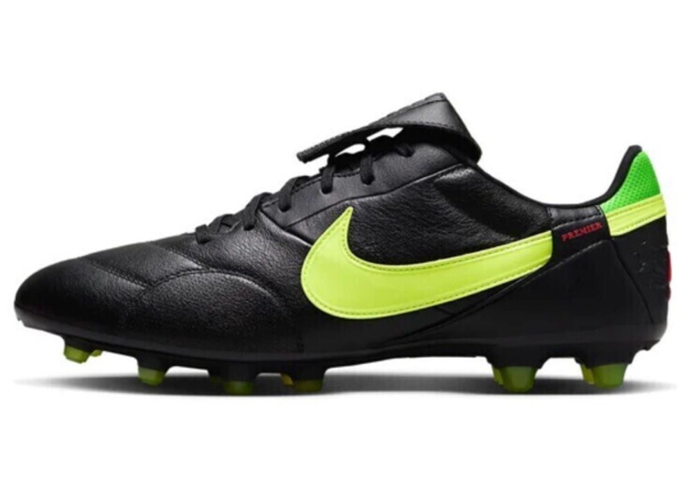 Size 12.5 Nike Premier 3 FG Firm-Ground Soccer HM0265-008 Black/Volt Men's